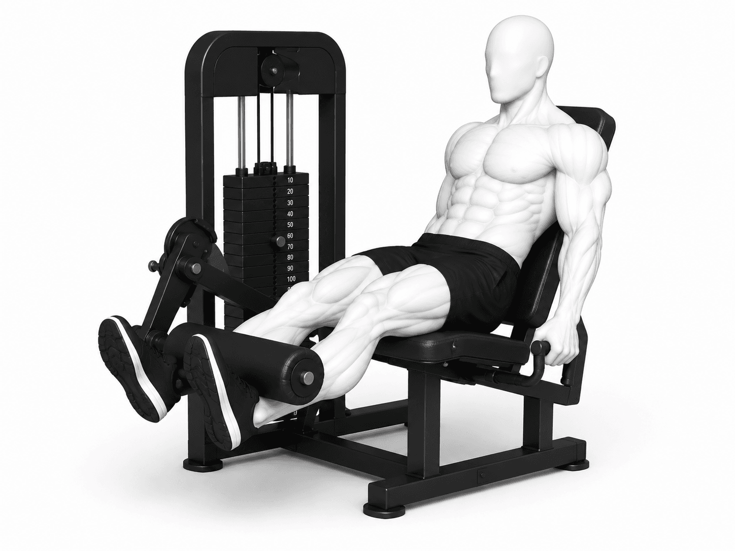 Illustration de l'exercice : Leg extension (quadriceps)