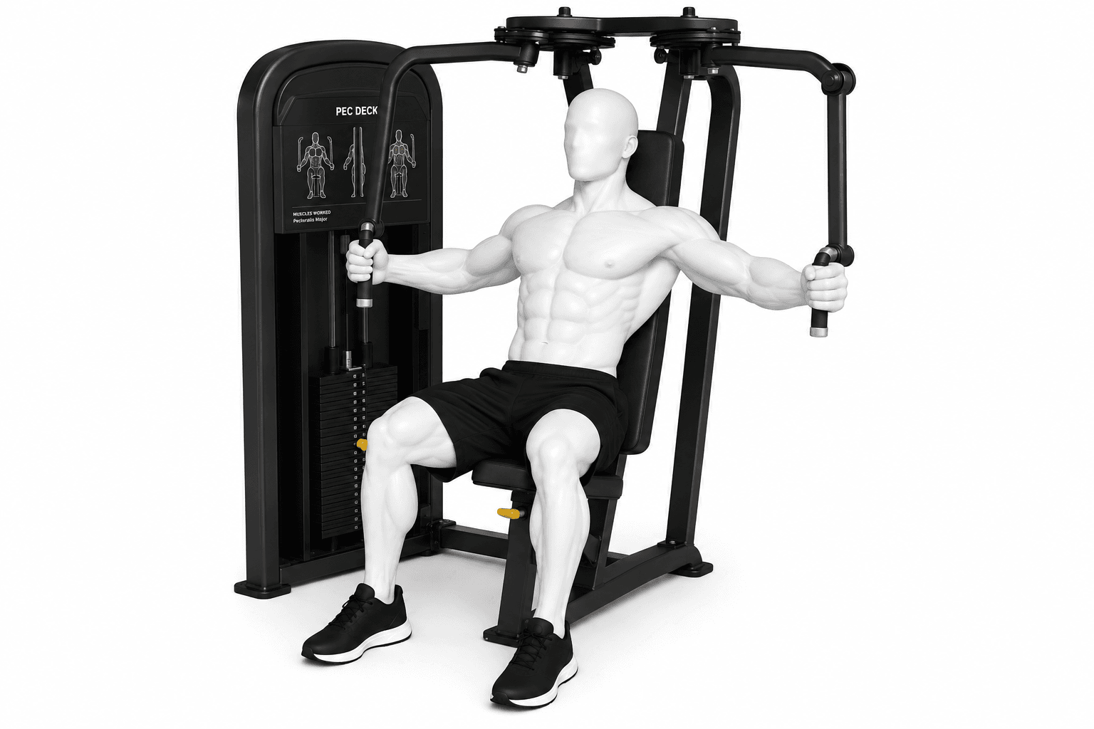 Illustration de l'exercice : Pec deck (écarté machine)