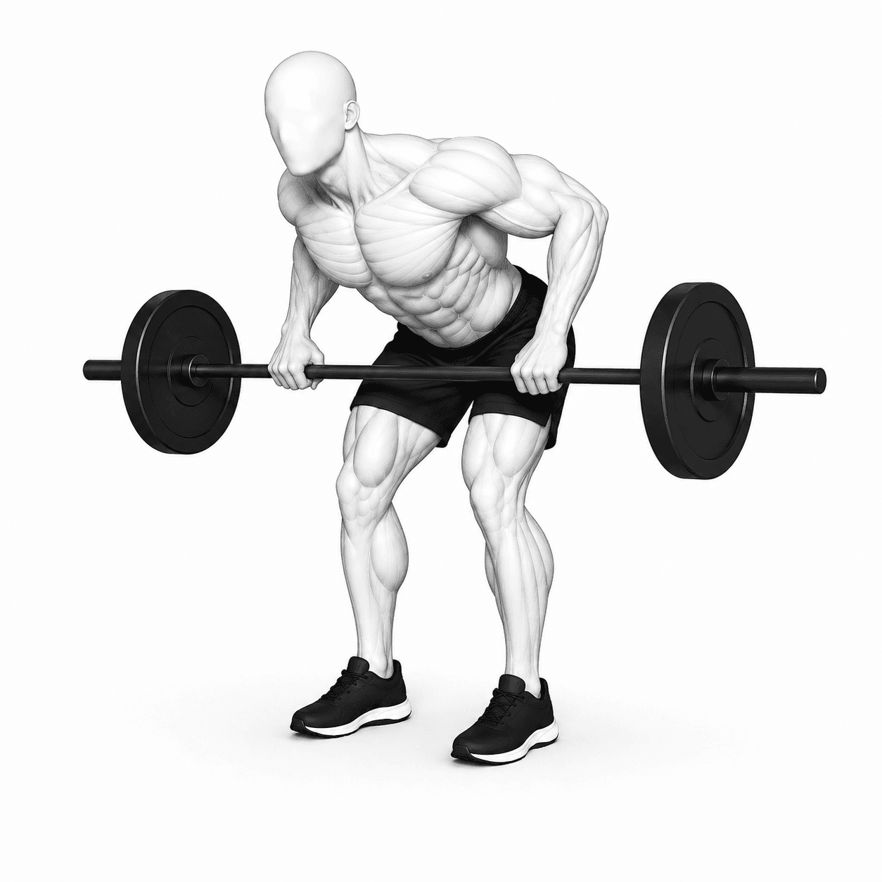 Illustration de l'exercice : Rowing barre