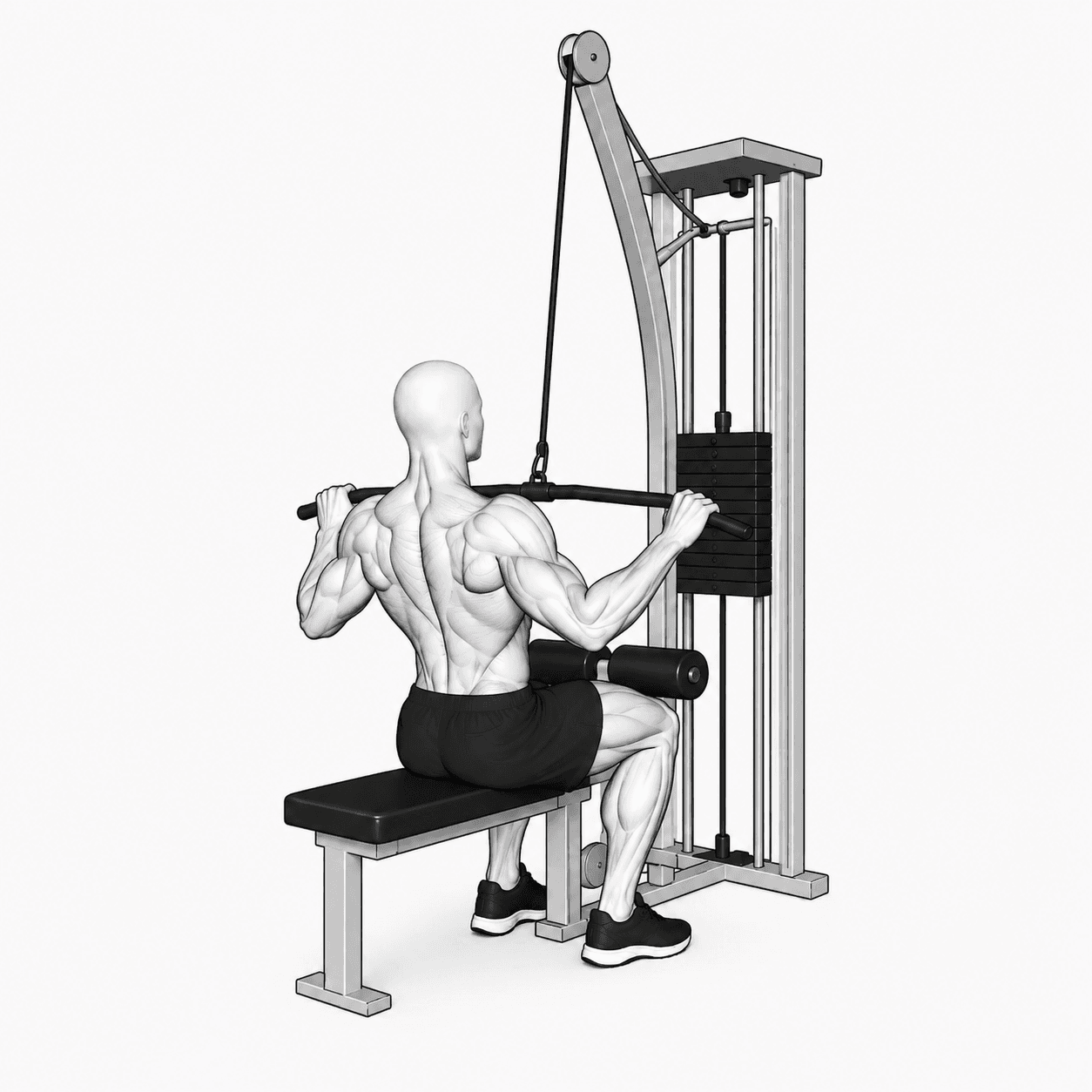 Illustration de l'exercice : Tirage vertical